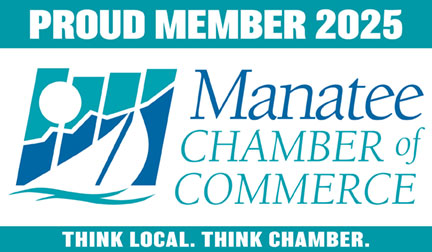 2025 Manatee Chamber Proud Member Logo